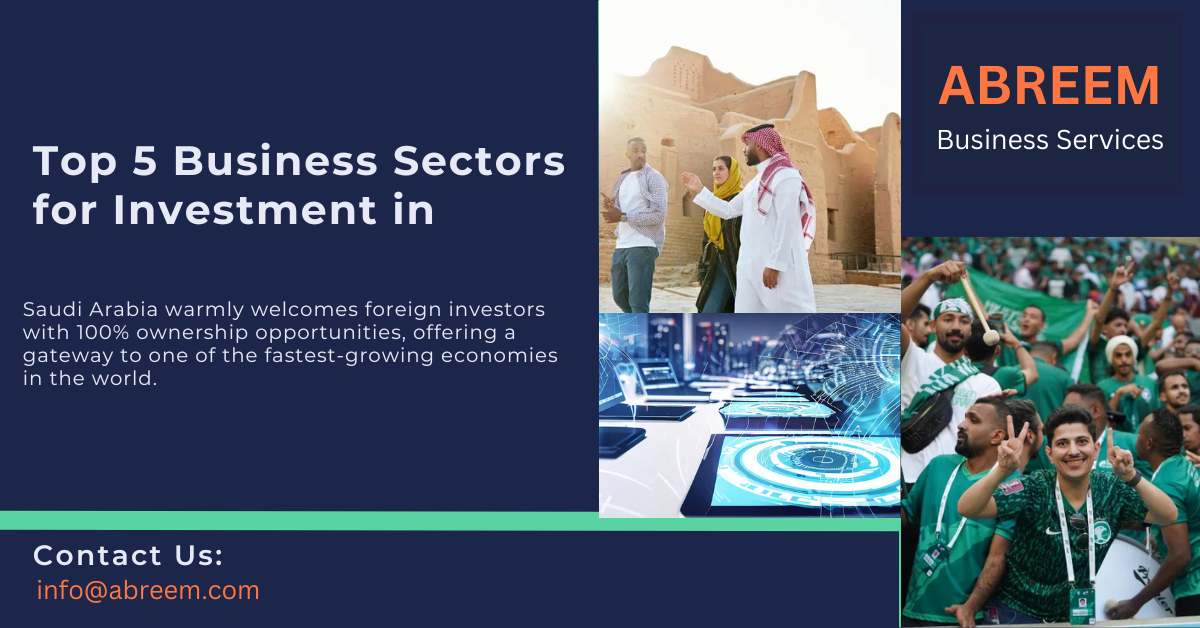 Top 5 Sectors for Company Formation in Saudi Arabia